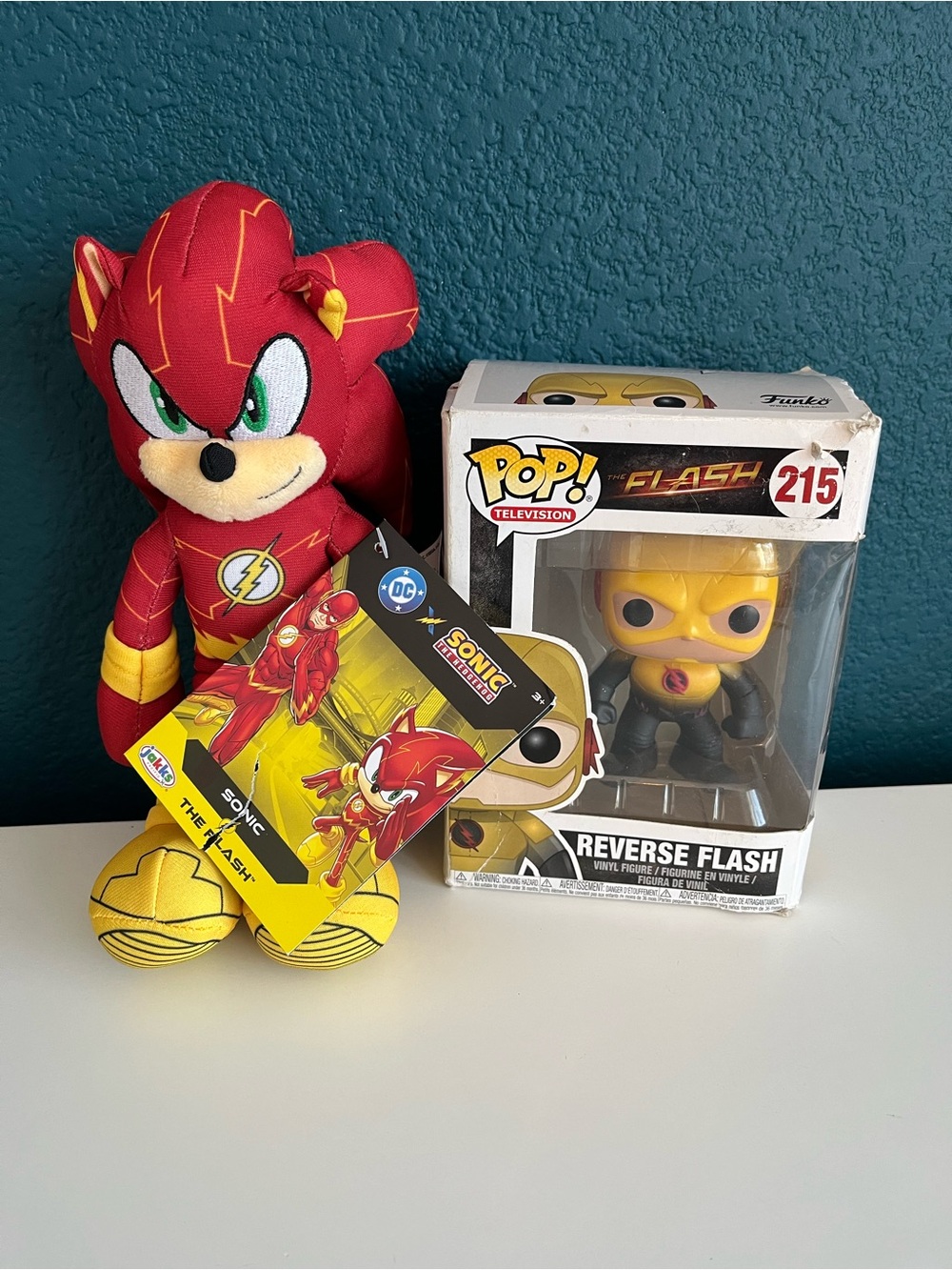 Funko Pop! Reverse Flash 215 The Flash Figure Sonic as The Flash Plush
